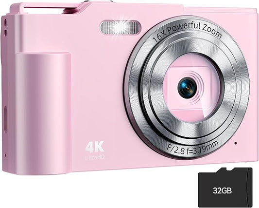 Digital Camera, FHD 4K Digital Point and Shoot Camera by Unknown