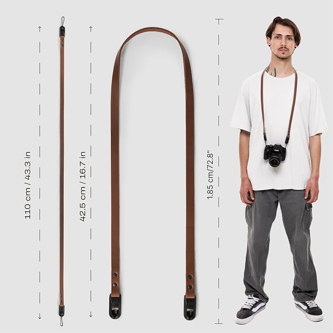 C Coiro Thin Leather Camera Strap - Image 7