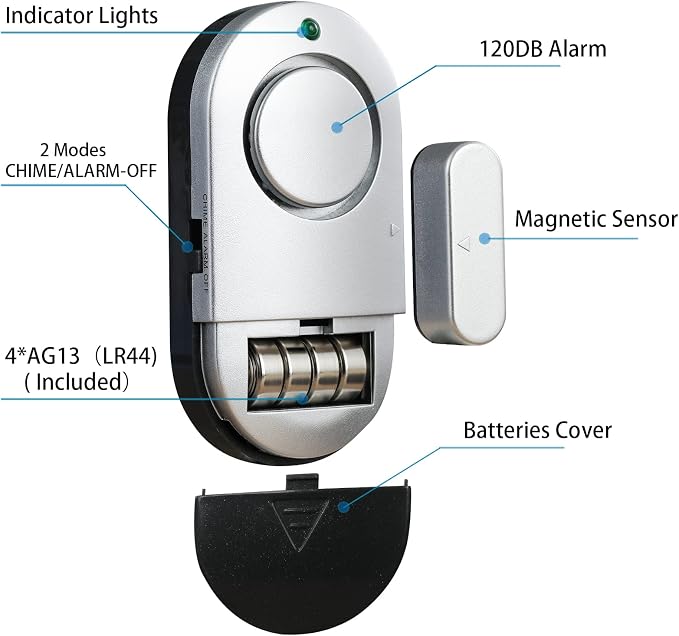 Window Alarm Sensors, Door Alarms - Image 2