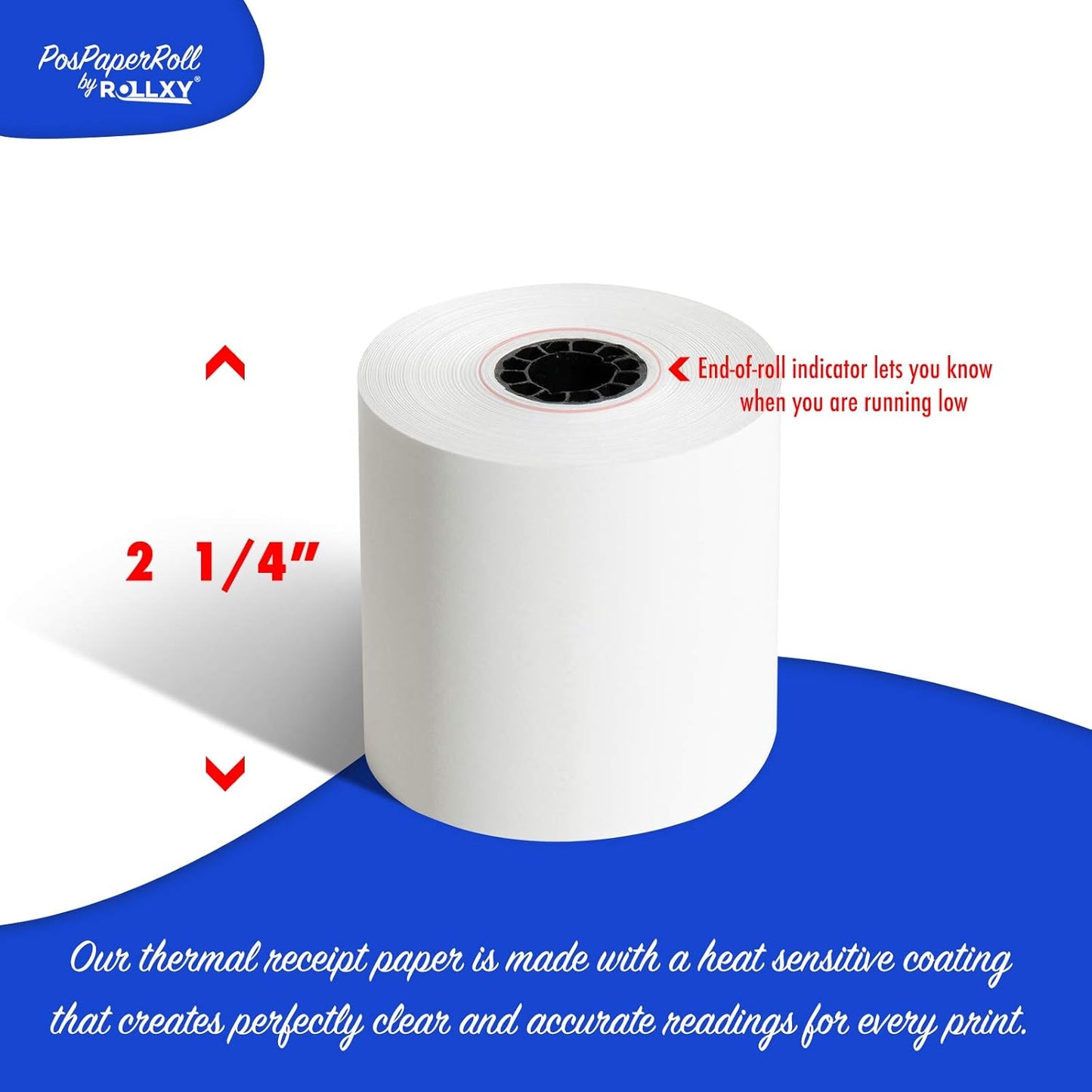 2-1/4 X 165 Thermal Paper Rolls Sharp Cash Register (50 Rolls)