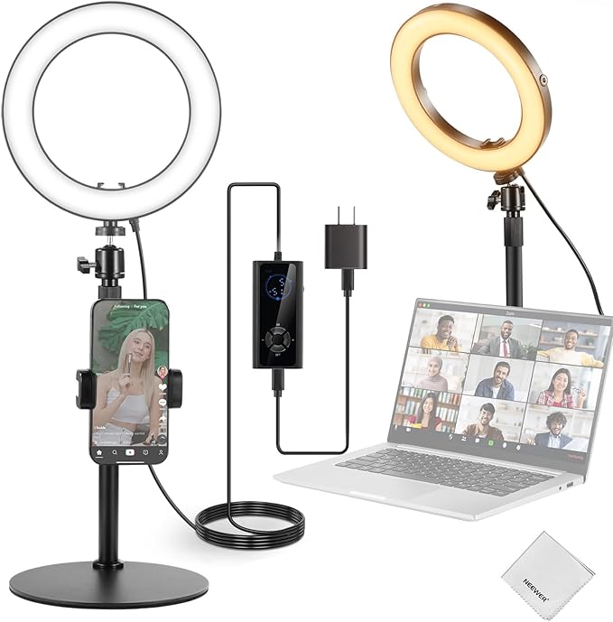 NEEWER 18W 8" Desk Ring Light by Neewer