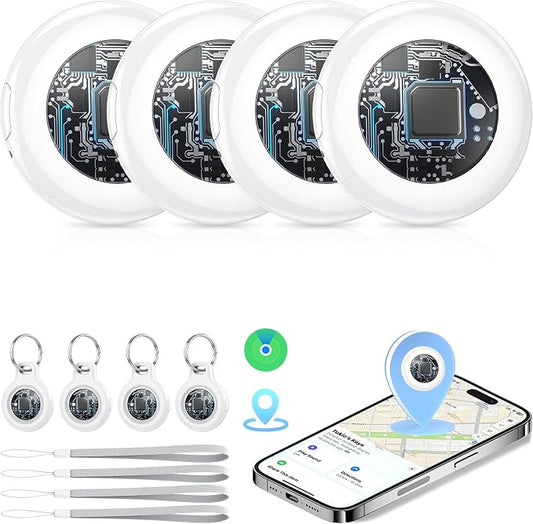 Air Tracker Tags-4 Pack, 2026 New Smart Tag Key Finder by Tukio