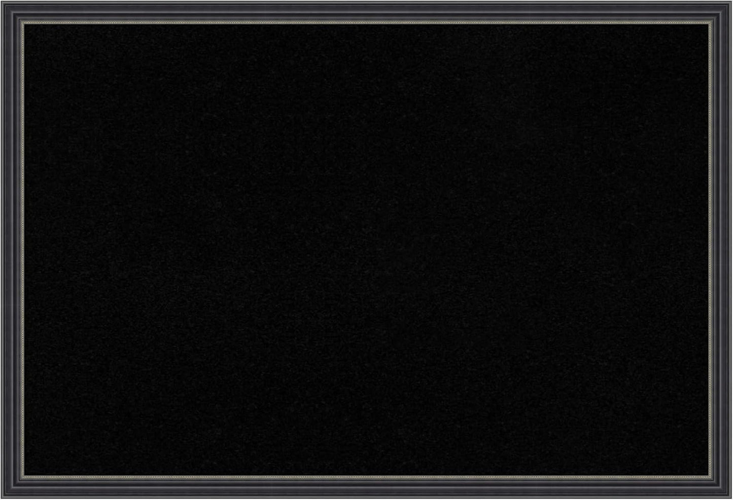Amanti Art Black Cork Board for Wall, 26x38 Vision Board with Black Wood Frame, Large Corkboard Office Decor for Home Organization, Traditional Corkboard Pinboard to Display Items for Home