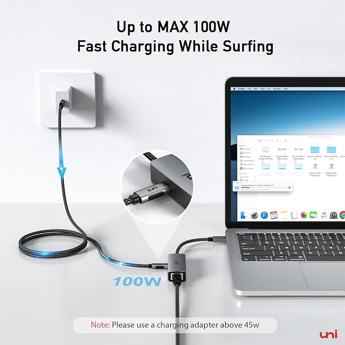 uni USB C to Ethernet Adapter - Image 3