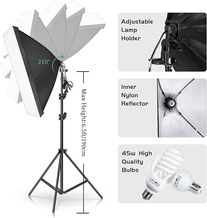 Photography Lighting Kit, Light Box Photography - Image 2