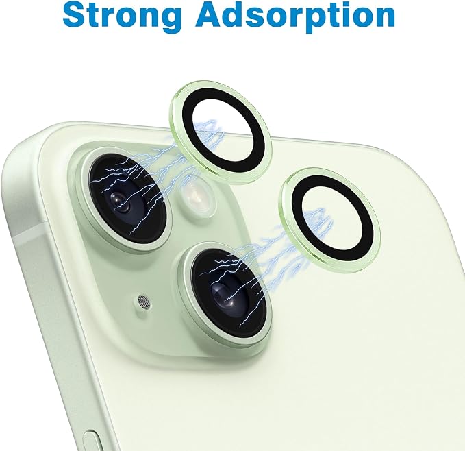 Compatible with iPhone 15 and 15 Plus Camera Lens Protector, Anti-Scratch Lens - Image 4