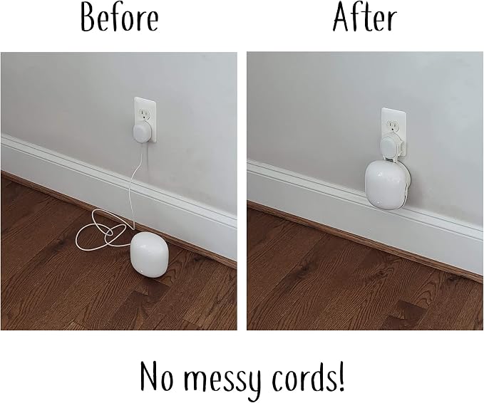 The Nest WiFi Pro Genie Wall Mount Outlet Holder Stand | Lowest Profile | Open - Image 4