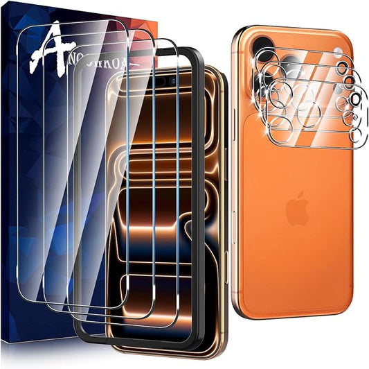 Anoowkoa 3 Pack for iPhone 17 Pro Max 6.9" Screen Protector + iPhone17 Pro Max by Anoowkoa