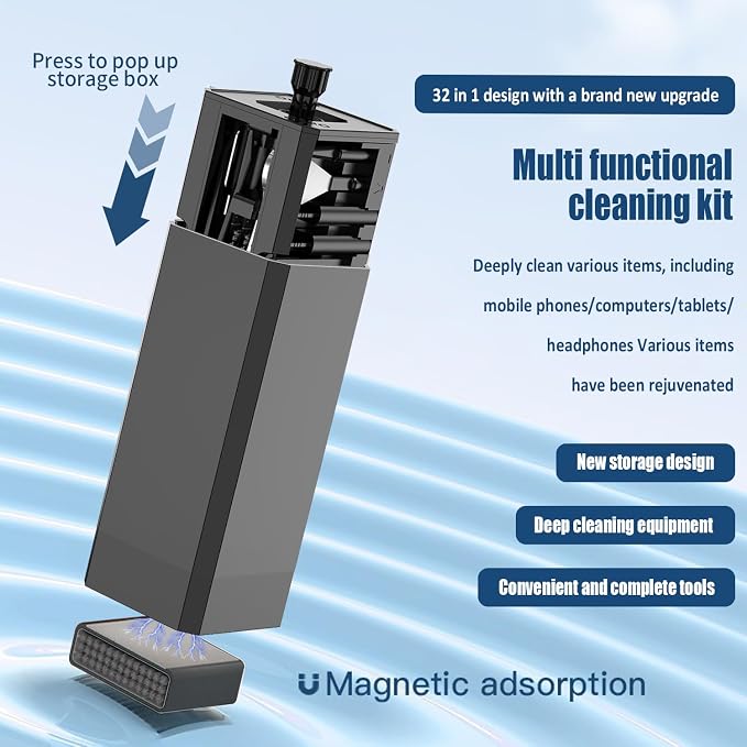 Keyboard Cleaning Kit Laptop Cleaner, 32-in-1 Computer Screen Cleaning Brush - Image 2