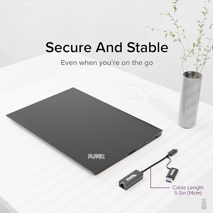 Plugable 2.5G USB-C and USB to Ethernet Adapter – Dual-Connector 2-in-1 USB-C - Image 6