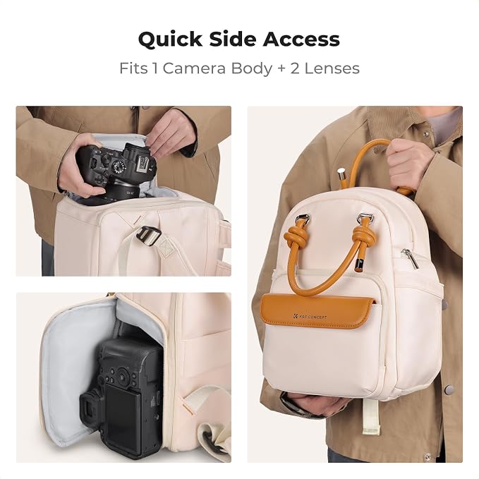 K&F CONCEPT Camera Backpack, DSLR/SLR Small Camera Bags - Image 3