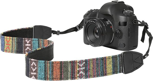MoKo Camera Strap, Retro Cotton Canvas Woven Strap Universal Shoulder Neck by MoKo
