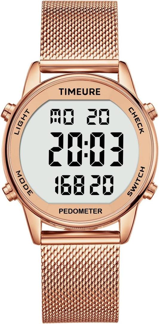 Women's Step Counter Pedometer Watch by TIMEURE