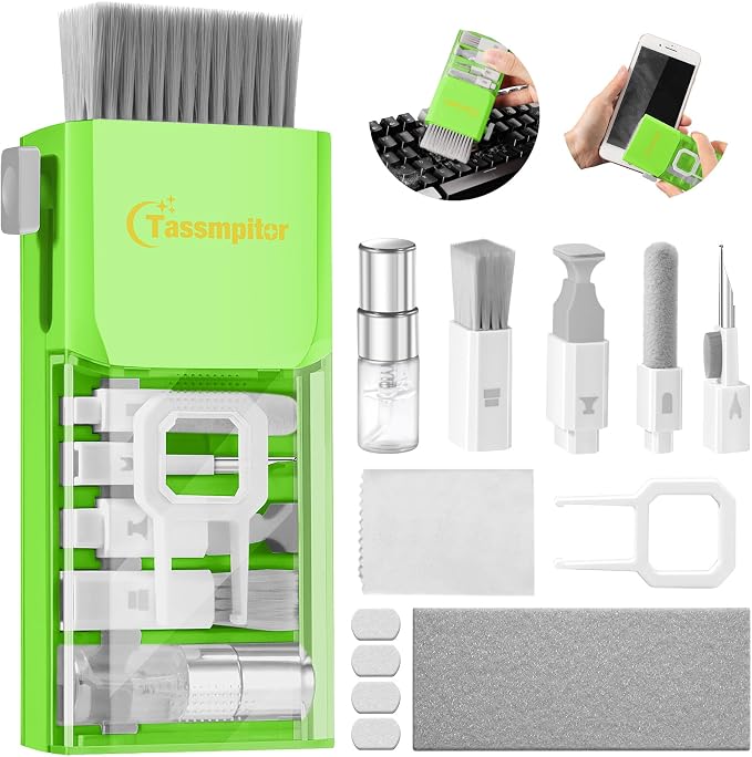 Tassmpitor Laptop Screen Keyboard Cleaner Kit, All in 1 Electronics Cleaning by Tassmpitor