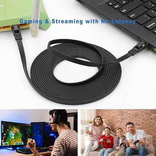 CAT8 Ethernet Cable 50ft, High Speed Heavy Duty Cat8 LAN Network Cable 40Gbps - Image 9