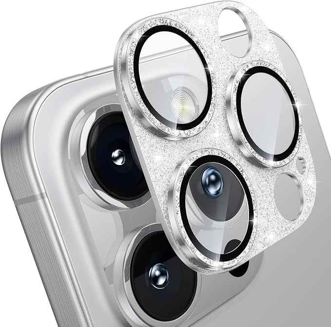 WSKEN for iPhone 16 Pro/iPhone 16 Pro Max Camera Lens Protector, Metal Aluminum by SmartProtectionGreenerFuture