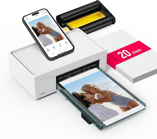 Liene M100 4x6'' Photo Printer, Wi-Fi Picture Printer, 20 Sheets, Full-Color by Liene