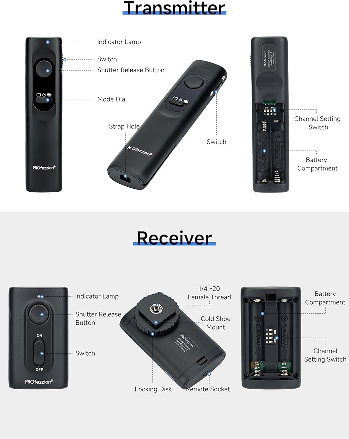 PROfezzion Wireless Shutter Release Remote Control - Image 6