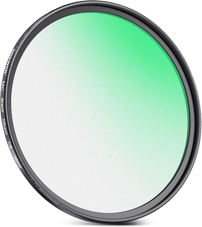 NEEWER 58mm Black Diffusion 1/8 Filter - Image 9