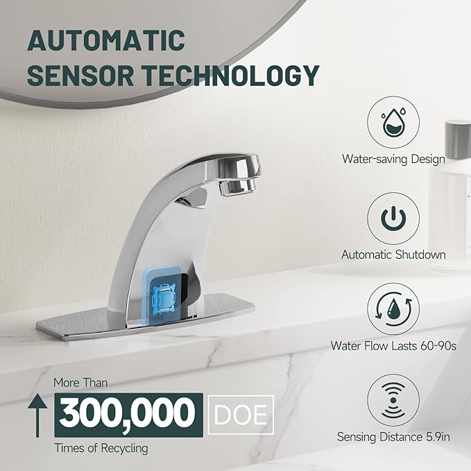 Touchless Bathroom Sink Faucet - Image 3
