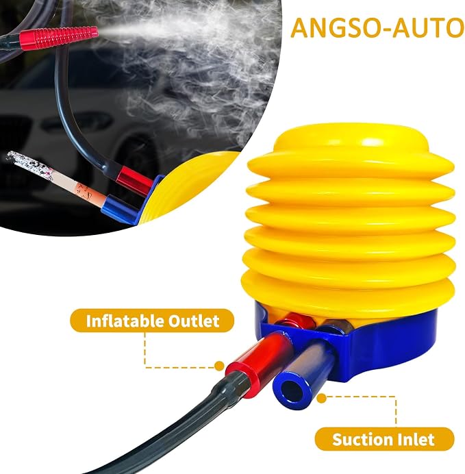 Manual Hand Smoke Pump Automotive Smoke Machine Leak Detector EVAP Vacuum - Image 2