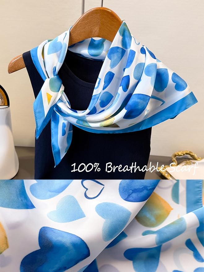 Silky Scarf for Women Lightweight Satin Bandanas Neck Hair Wrap For Sleeping - Image 4