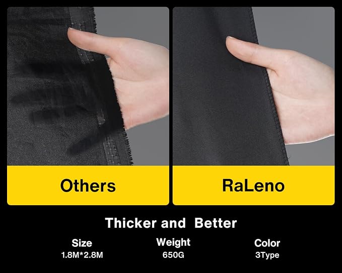 RALENO Photography Lighting Kit, 8.5x10ft Photo Backdrops Stands - Image 6