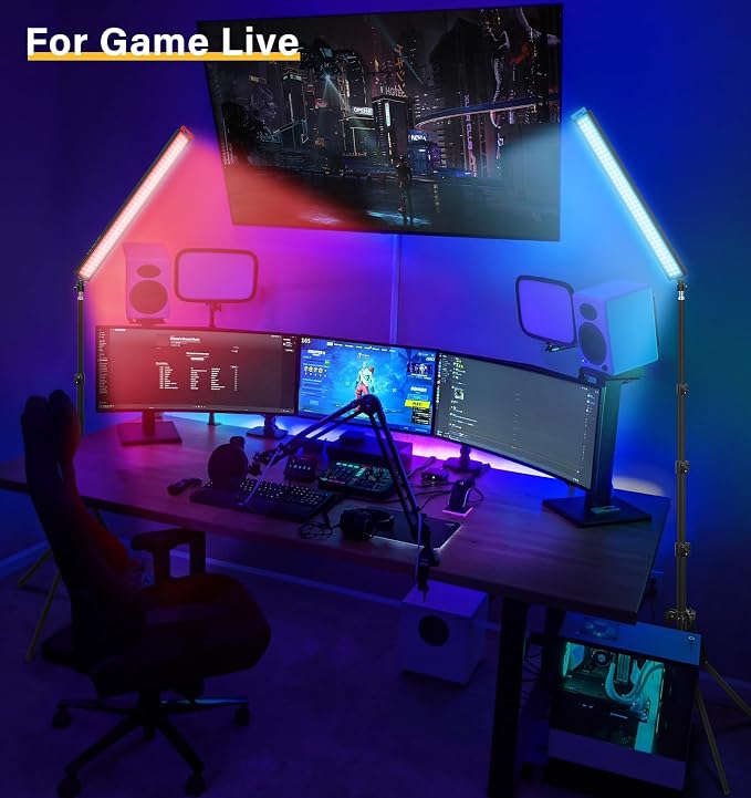 2 Pack LED Video Light Stick - Image 7