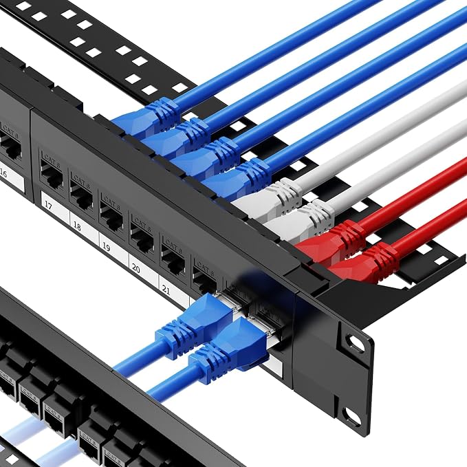 CableGeeker Cat6 Patch Panel 24 Port by CableGeeker