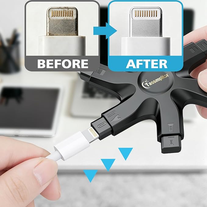 Tassmpitor for iPhone Cleaning Kit Phone Port Cleaner, Cleaner Kit for AirPod - Image 3