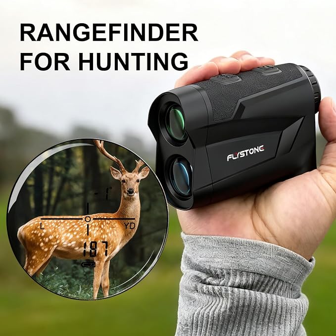 Precision Laser Rangefinder for Golf & Hunting, 800/1000/1300 m Range, 6X - Image 3