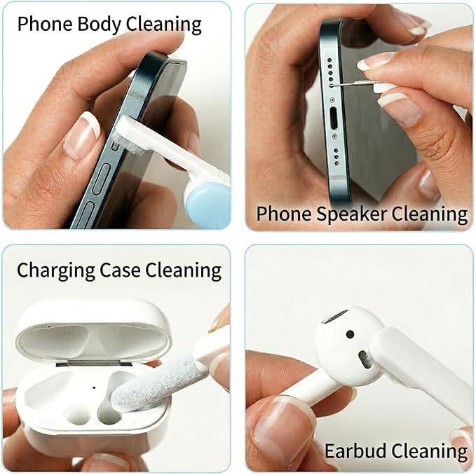 Electronic Cleaning Kit for Earbuds Phone, 3-in-1 Cleaner Tool - Image 3