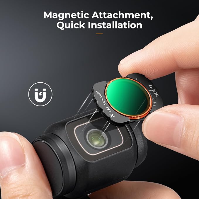 K&F CONCEPT Variable ND Filter for DJI Osmo Pocket 3/4, Xtra Muse Creator Combo - Image 3