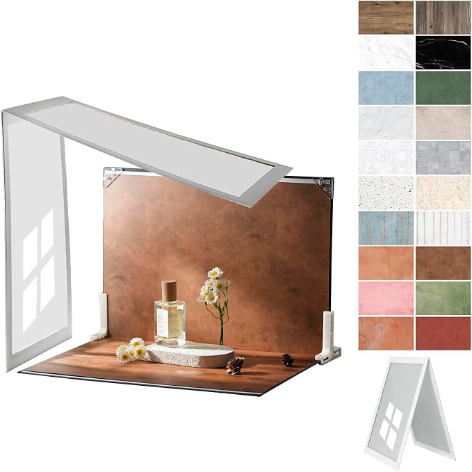 Photo Backdrop Board with Shadow Diffuser, Tabletop Small Shooting Kit by Unknown