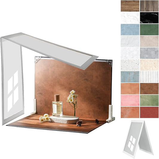 Photo Backdrop Board with Shadow Diffuser, Tabletop Small Shooting Kit by Unknown