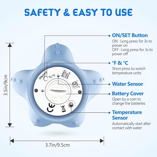 Baby Bath Thermometer, Digital Water Temperature Thermometers - Image 7