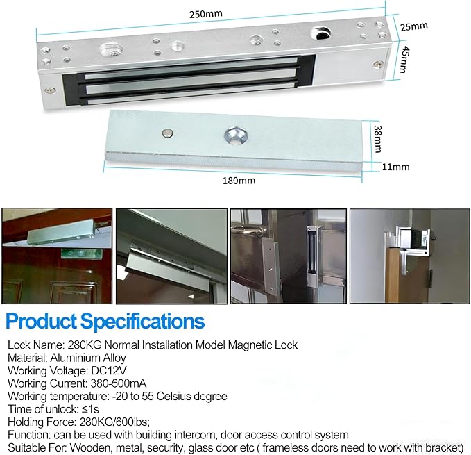 RFID Access Control System Kit: Fingerprint Time & Attendance Terminal - Image 9