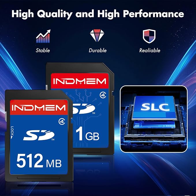 SD Card 512MB+1GB, Class 4 Flash Memory Card MLC Standard Secure Digital Cards - Image 2