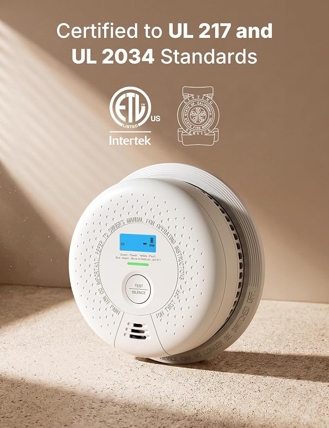 X-Sense Smoke and Carbon Monoxide Detector Combo, Wireless Interconnected - Image 2