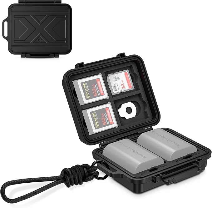 JJC Portable Camera Battery Memory Card Storage Case by JJC