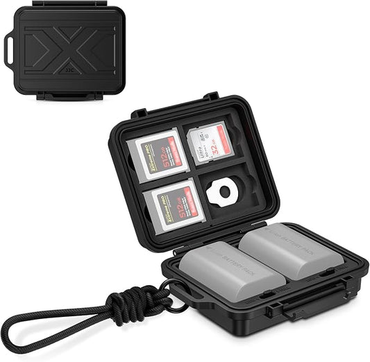JJC Portable Camera Battery Memory Card Storage Case by JJC