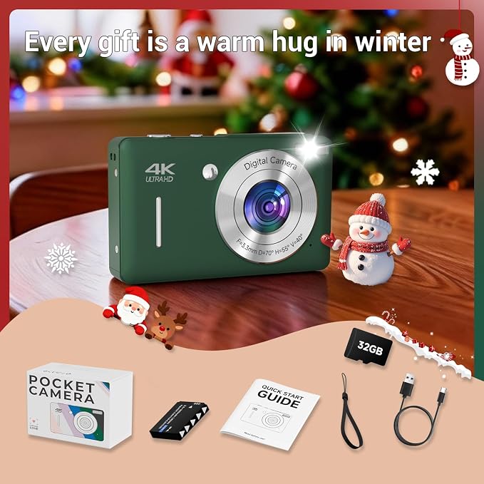 Digital Camera for Kids, FHD 1080P 44MP Point and Shoot Digital Camera - Image 8