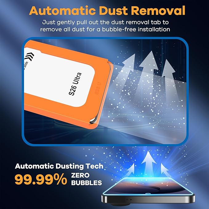 AACL 3-Pack for Samsung Galaxy S26 Ultra Screen Protector Tempered Glass - Image 6
