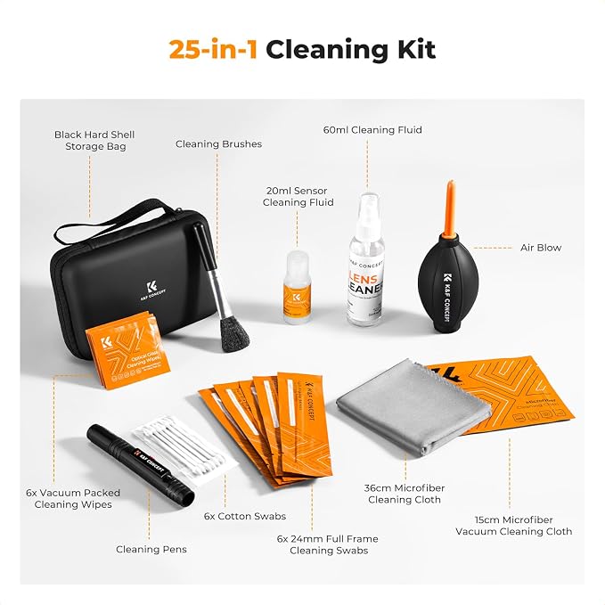 K&F CONCEPT 25-1 Professional Camera Cleaning Kit - Image 2