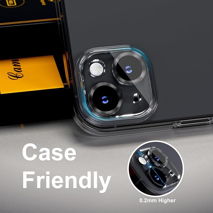 for 6 Pack iPhone 15 / iPhone 15 Plus Camera Lens Protector 9H Tempered Glass - Image 6