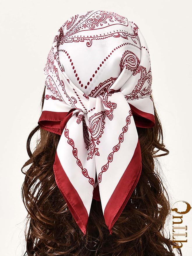 Silky Scarf for Women Lightweight Satin Bandanas Neck Hair Wrap For Sleeping - Image 4
