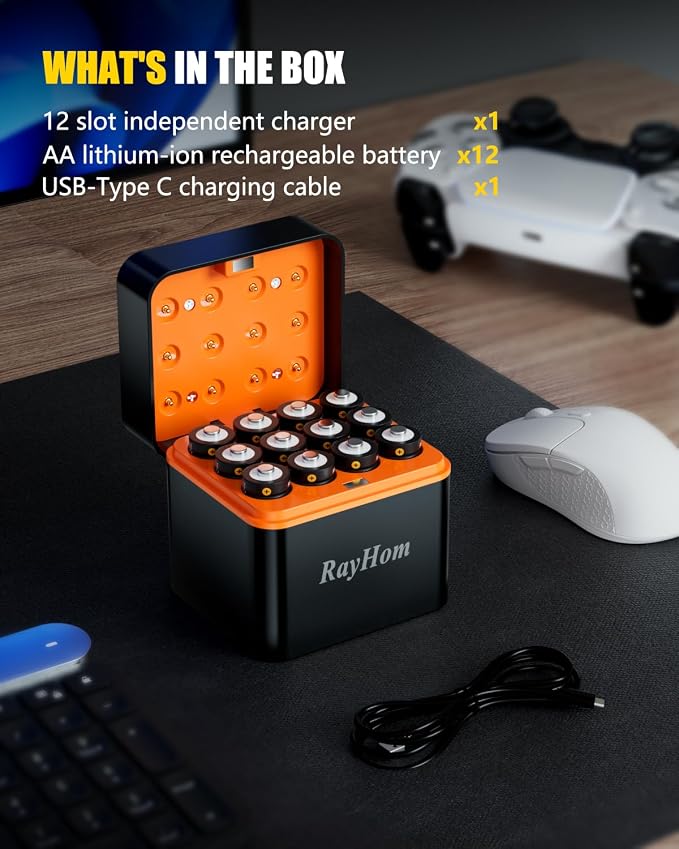Rechargeable AA Lithium Batteries - Image 7