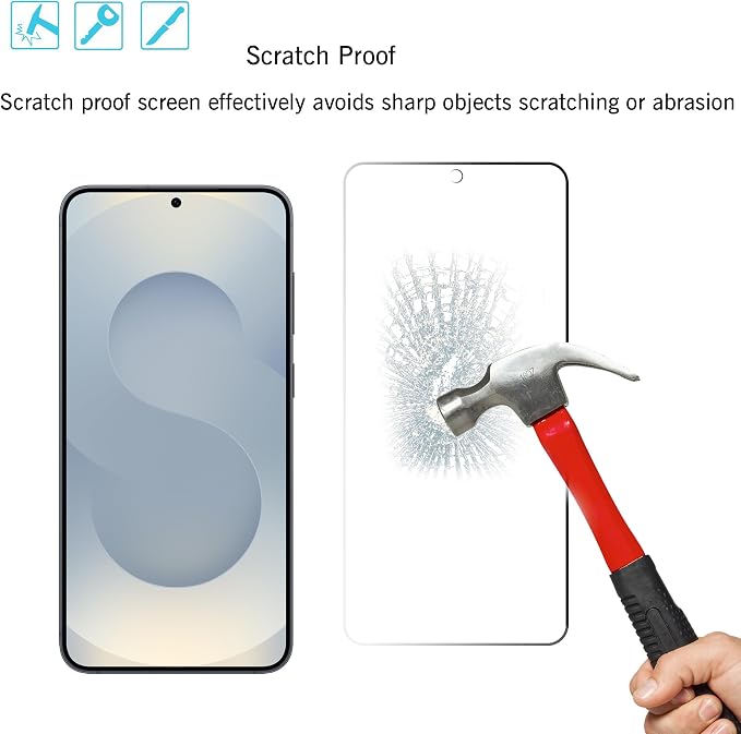 Ailun Glass Screen Protector for Galaxy S25+ / S25 Plus 3Pack+3Pack Camera Lens - Image 3