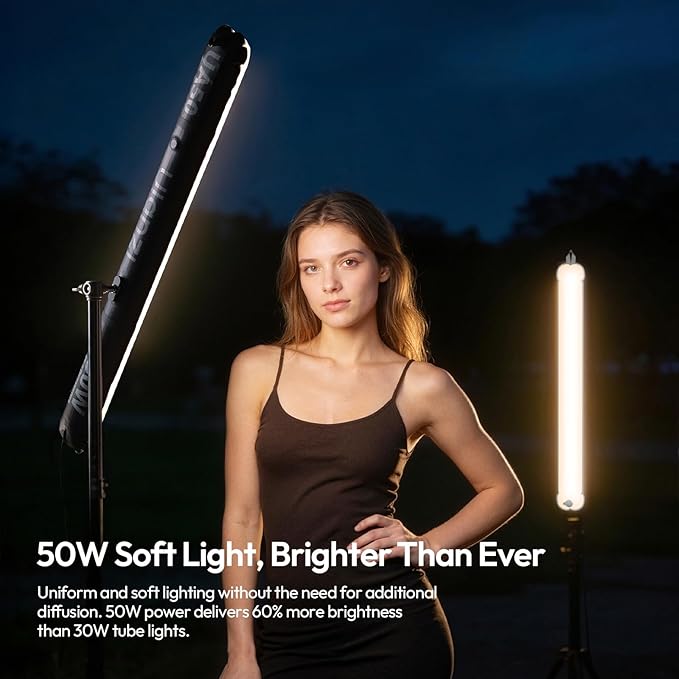 Ulanzi UA50 50W Inflatable LED Air Pillar Light 2700K-6500K Bi-Color Video - Image 4