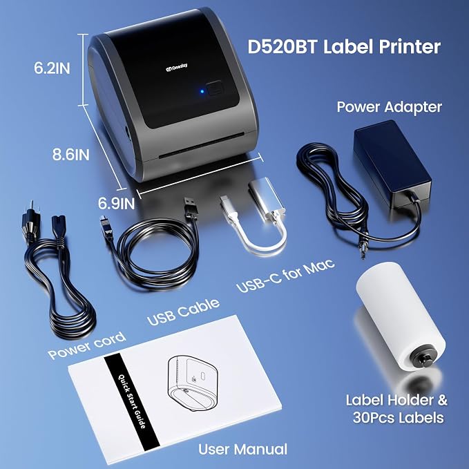 Bluetooth Shipping Label Printer 4x6 - Image 7